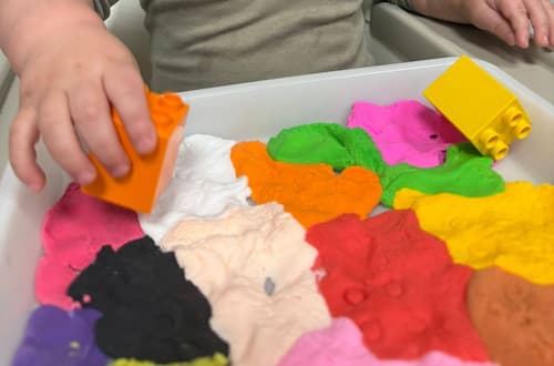 LEGO DUPLO Playdough Activity: Easy Fine Motor & Sensory Play for Toddlers