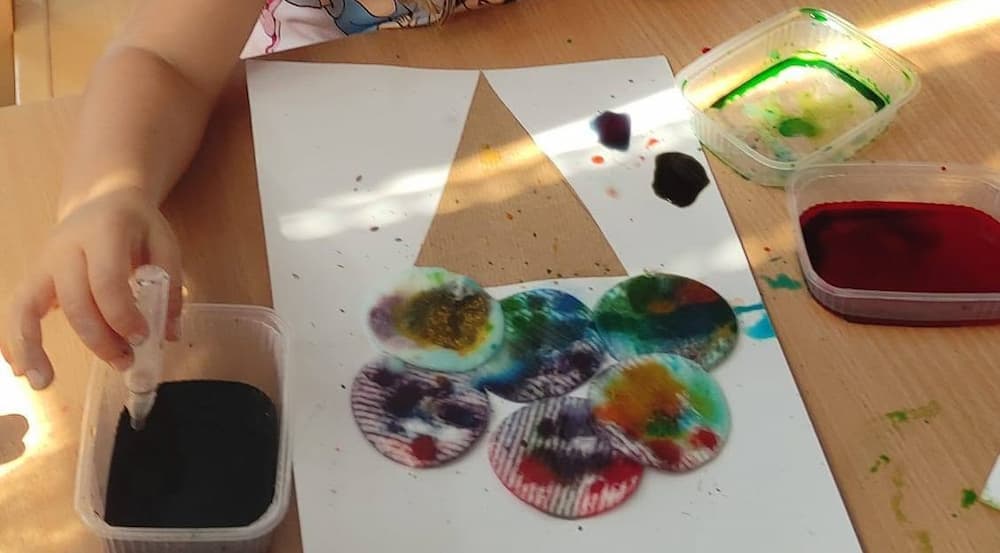 Cotton Pad Ice Cream Craft