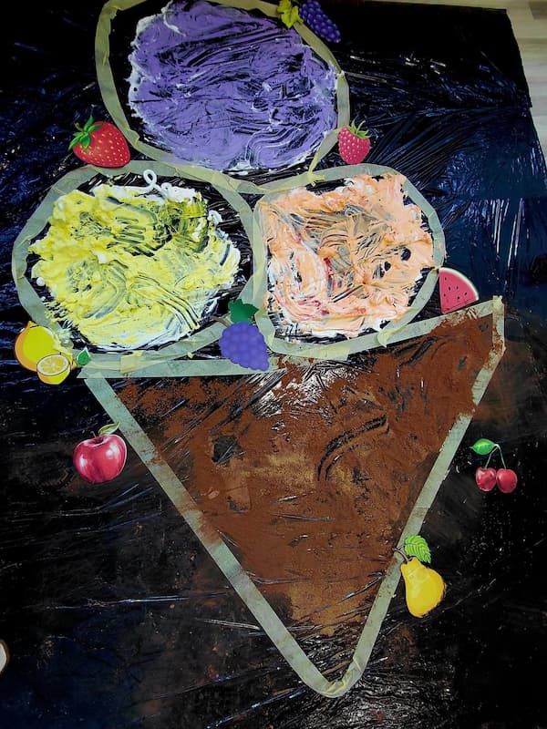 Ice cream sensory play