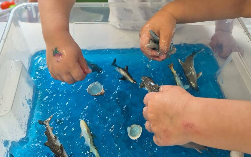 Ocean sensory bin