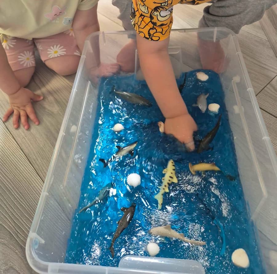 Ocean sensory bin