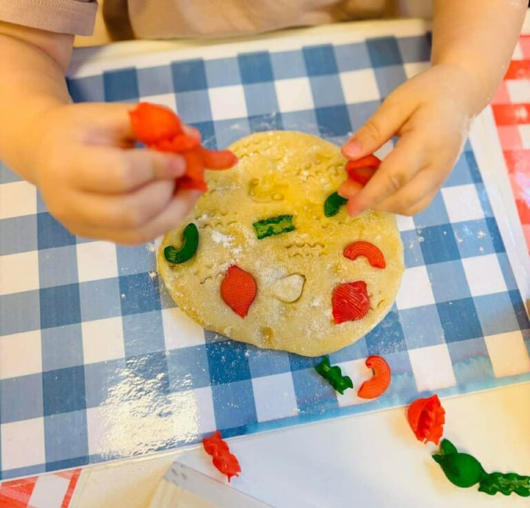 Pizza Play Dough Activity for Toddlers (Easy Sensory Play Idea)🍕