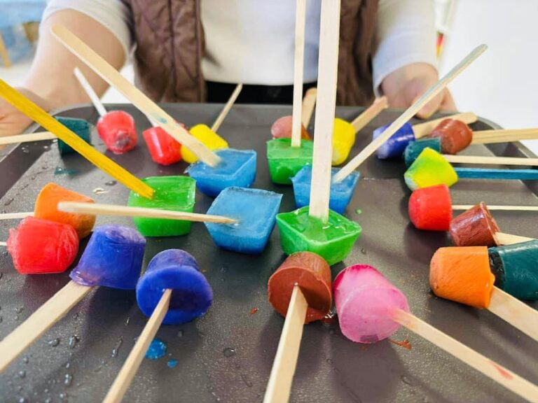 Frozen Paint Cubes