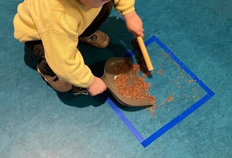 Montessori practical life activity